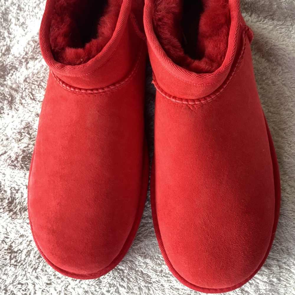 UGG Red Ankle Boots